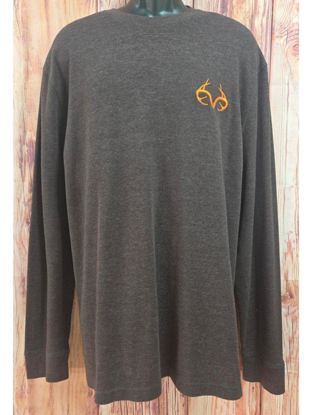 Ocean + Coast x Realtree Mens 2XLT Brown Thermal Shirt